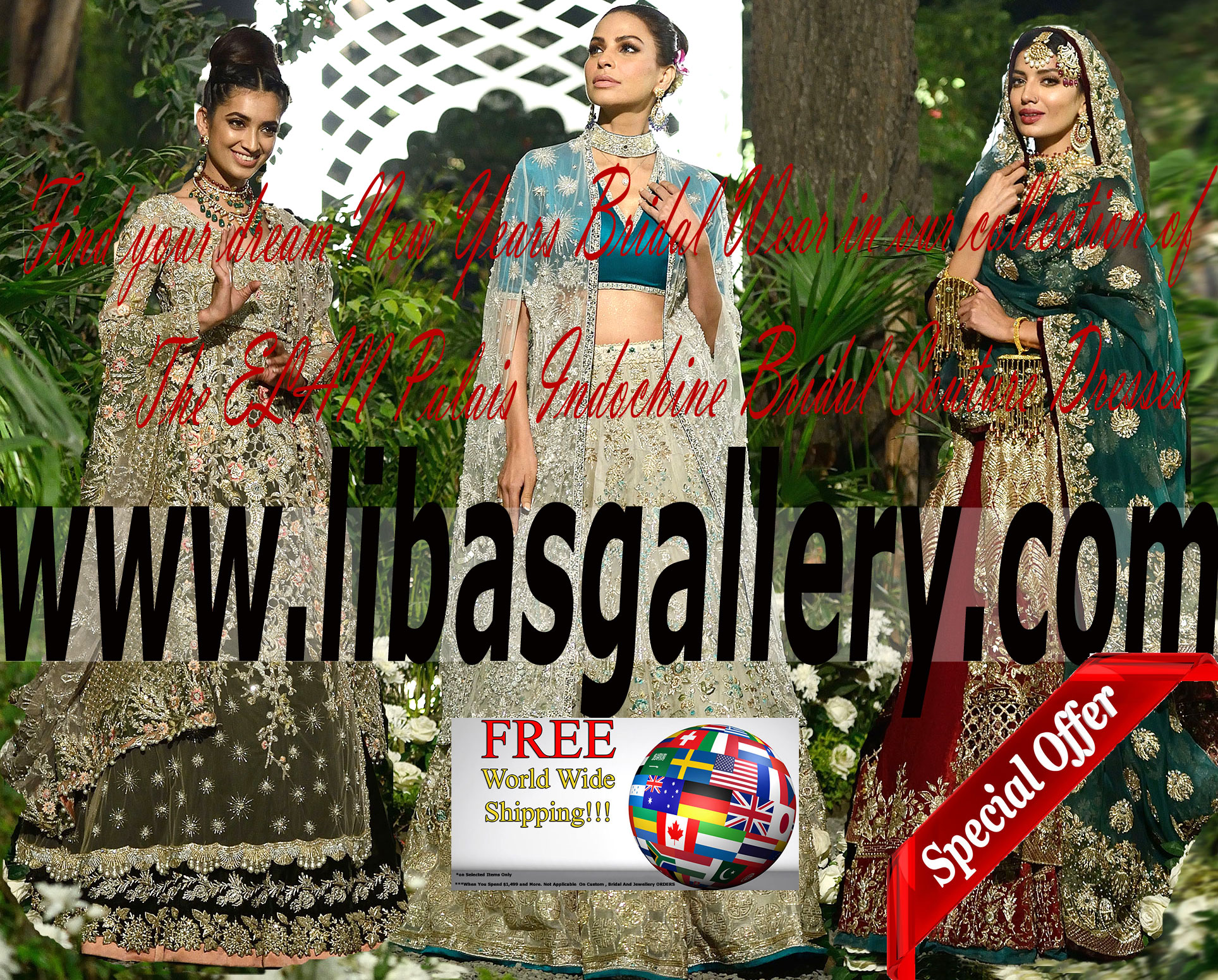 Elan Designer Wedding Dress | Elan Palais Indochine Couture Wedding Show 2016 2017 Collection